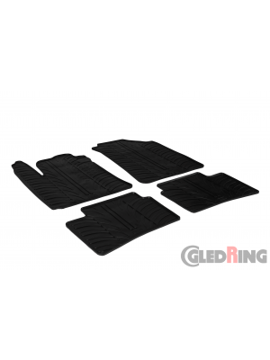 Original Gledring Passform Fußmatten Gummimatten 4 Tlg.+Fixing - Hyundai i10 2014->2020